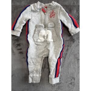 Disney Baby Mickey Mouse Half Zip 6-9 Months Pre-Owned